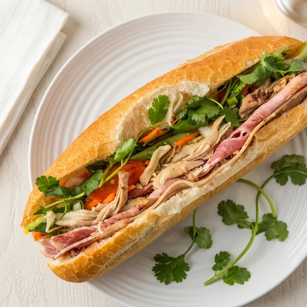 House Special Vietnamese sub at Saigon Deli — best banh mi in Forest Lawn Calgary