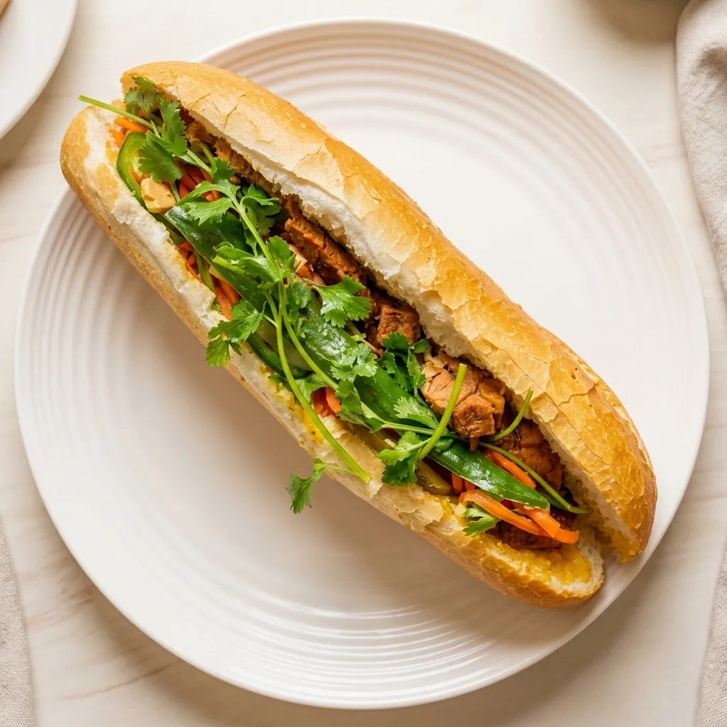 BBQ Pork banh mi at Saigon Deli — Vietnamese deli in Forest Lawn Calgary